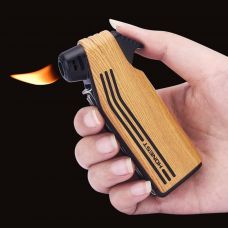 Slanted, multifunctional pipe lighter in retro style